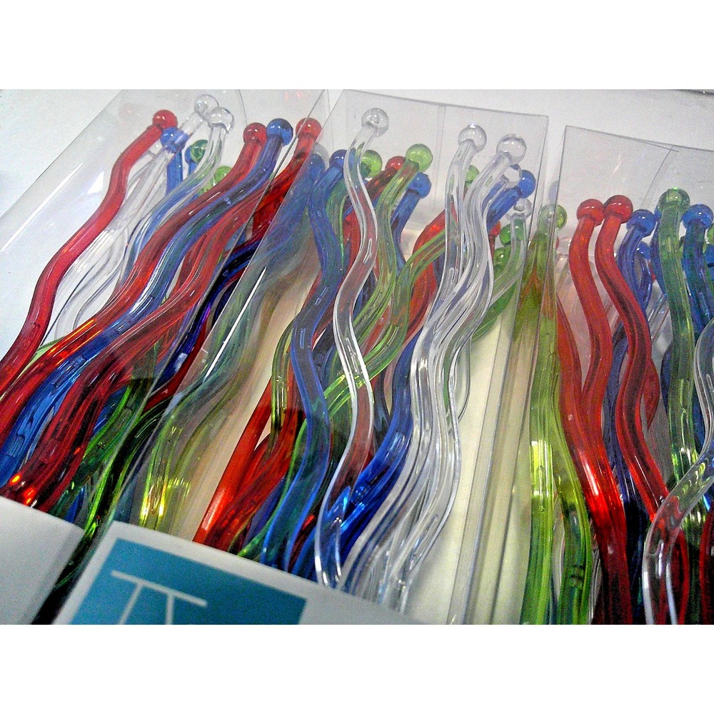 NEW Creative Converting 120 count colorful 7"‎ plastic stirrers